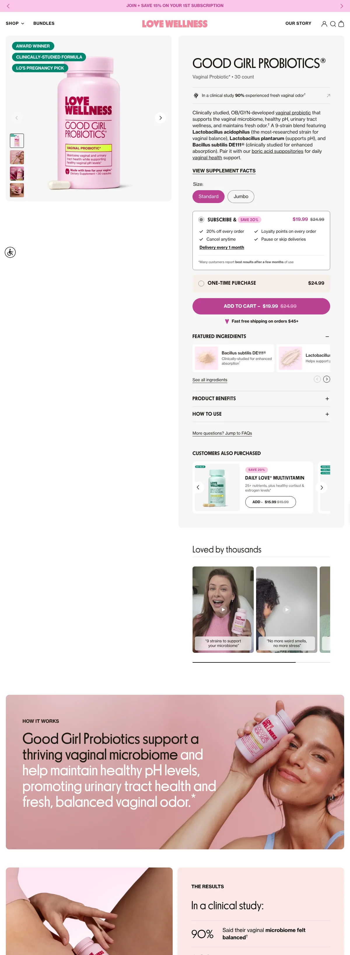 Love Wellness — Good Girl Probiotics®