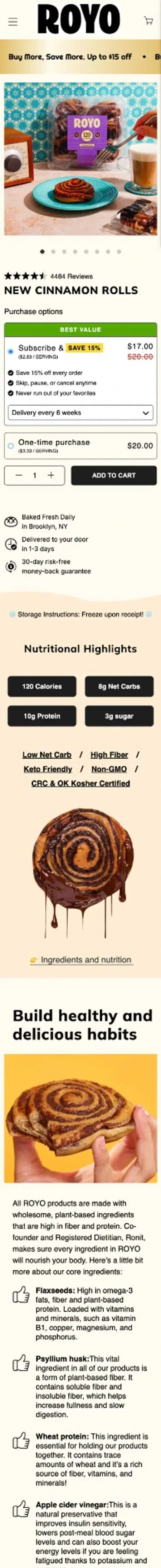 ROYO BREAD CO. — NEW Cinnamon Rolls mobile