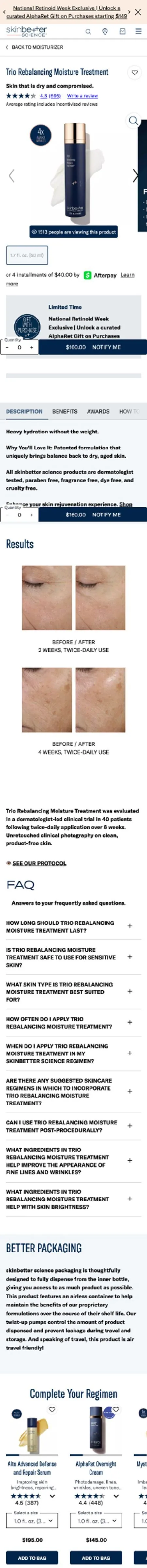 Skinbetter — Trio Rebalancing Moisture Treatment M012 mobile